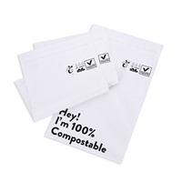 Pochette compostable imprimée sac auto-adhésif biodégradable sac postal d'expédition