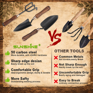 لوازم أشعة الشمس أدوات البستنة للنساء طقم أدوات يدوية مع شوكة الأعشاب الضارة مجرفة مجرفة مقلم أدوات حفر الحدائق - Product Image 3