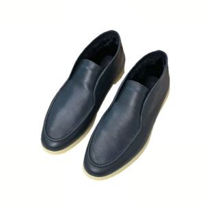 Chaussures en cuir décontractées pour hommes, style italien, à enfiler, pour la marche en toute simplicité. - Product Image 4