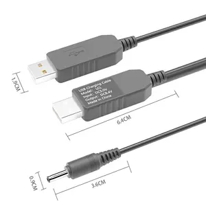 كابل شاحن طاقة ذكر من USB إلى تيار مباشر وصلة وصلة محول تيار مباشر 55 21 55 21 351 35 5 فولت إلى 9 فولت 12 فولت