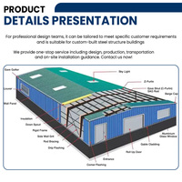 Componentes de Estructura Metálica Prefabricados Estándar, Almacén de Estructura de Acero, Plazo de Construcción Corto