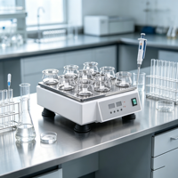 Agitateur orbital numérique de laboratoire 30-300 tr/min, grande capacité, fonction minuterie pour mélange et incubation de flacons en laboratoire