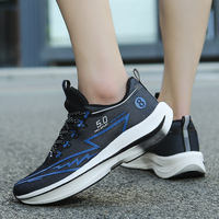 Chaussures de marathon unisexes imperméables, respirantes, avec empeigne en mesh, pratiques, durables, en tissu hautement élastique, motif mosaïque cool, confortables