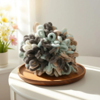 Fashion Textile Partner Crochet Fancy Fleece 2cm Hand Knitting for Blanket Rainbow Chunky Chenille Yarn Cotton Chunky Yarn