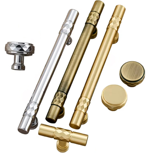 Solid Brass Cabinet <strong>Door</strong> Handle <strong>Gold</strong> Furniture Hardware Accessories for Drawer Wardrobe <strong>Knobs</strong> Quality Ensured - Product Image 1