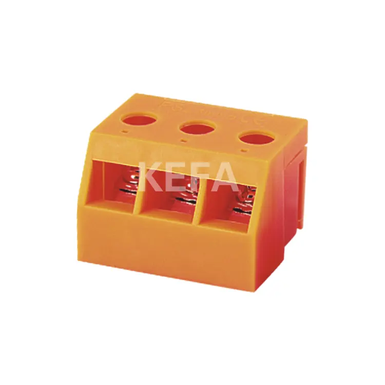 KEFA PS 2.5-10.0 10mm Pitch Orange Color Transformer Connection Terminal Pcb Block 600V 30A