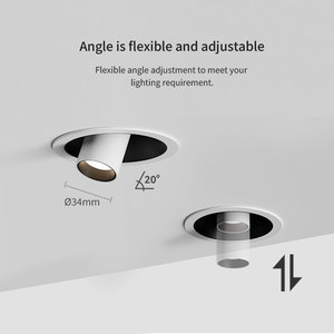 <span class=keywords><strong>Spot</strong></span> encastré LED rétractable et réglable de 75 mm, anti-éblouissement, pour plafond, 10 W, pour maison, magasin, hôtel - Product Image 5