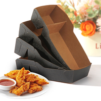 Personnalisé pour hamburger frites ailes frites boîtes en papier collations restauration rapide emballage conteneur à emporter burger poulet boîte