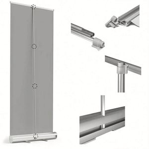 Banner Retráctil, Banner Enrollable, Banner Pop-Up + Soporte, para Cumpleaños, Negocios, Eventos, Señalización Promocional, Portátil - Product Image 5