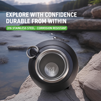 Thermos portable en acier inoxydable 316 de 680 ml pour l'extérieur avec fonction de conservation de la chaleur et emballage en boîte cadeau