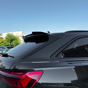 Audi A6 C8 Avant Rear Spoiler Blade Style Piano Black Carbon Fiber Texture ABS Trunk Wing 2019-2024 - Product Image 3