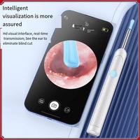 China LED Visual inalámbrico dedicado Wifi Chip 5MP Earpick Ear Cleaner con cámara Smart Metal goma oreja cuchara oreja cera eliminación