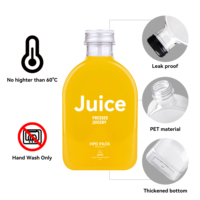 Bouteille de jus en PET HAPUTA carrée en aluminium avec bouchon à vis, capacité personnalisée de 8 oz à 16 oz, impression sérigraphique pour thé et café
