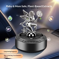 Diffuseur de parfum solaire pour voiture, ornement de siège de voiture, diffuseur automatique rotatif pour éliminer les odeurs