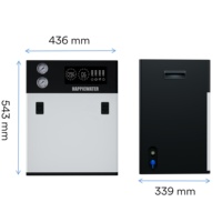 Sistem Filter Air Reverse Osmosis Tanpa Tangki 2200GPD, Pembersihan Otomatis, Filter RO Komersial untuk Rumah, Dapur, Kantor