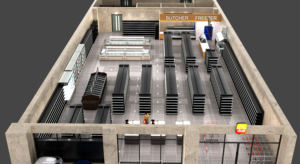 Bán lẻ grovery cửa hàng bố trí 3D thiết kế hiển thị giá nhà sản xuất siêu thị thiết bị - Product Image 2