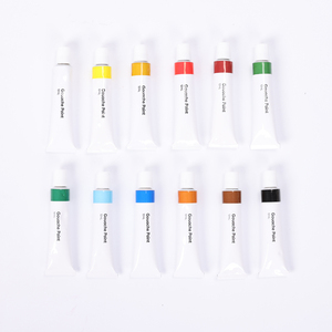 12ml 12 couleurs vives non toxique à base d'eau <span class=keywords><strong>Gouache</strong></span> peinture <span class=keywords><strong>tube</strong></span> en aluminium - Product Image 2