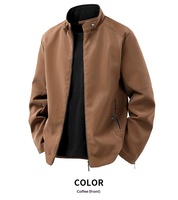 Nouvelle veste bomber décontractée pour homme en cuir artificiel, style coréen, tendance, ample et brodée, collection été 2026 transfrontalière