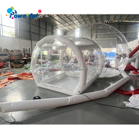 Ballons de fête pour enfants Maison amusante Igloo géant en cristal gonflable transparent Tente à bulles Maison de ballons gonflables transparents