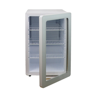 Refroidisseur de boissons autoportant Oumeite SC70 70L Mini barre refroidie par air/réfrigérateur d'affichage/refroidisseur de boissons