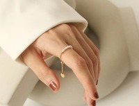 2025 mode prix compétitif Style frais mode Vintage réglable tirer bijoux anneaux chaîne anneau pour les femmes