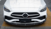 Spoiler avant en fibre de carbone style AE pour Mercedes Benz W206 Classe C C200 C300 AMG Line 2022+