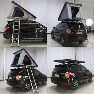 Explorez l'inconnu avec la tente de toit noire tout-terrain 4x4 ultra-légère pour voiture - Product Image 2
