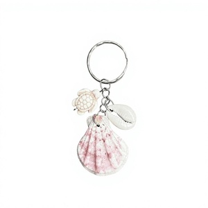 Llavero de Playa con Conchas Marinas Naturales, Adorno Hecho a Mano, Regalo, Anillo para Llaves, Souvenir, Proveedor Mayorista de Importación y Exportación - Product Image 1