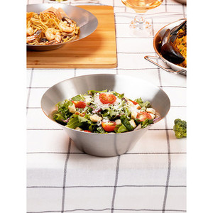Sten lusso eco-friendly 24.5 cm insalatiera in acciaio inox lucido finitura per la ristorazione cibo classico Design moderno personalizzato - Product Image 1