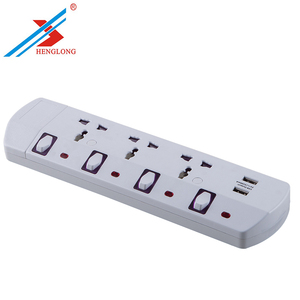 USB 503 supresor de picos de tensión Universal Power Strip con 3 o <span class=keywords><strong>4</strong></span> vías, hembra - Product Image 3