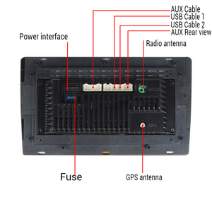 Radio con GPS para coche, reproductor con android, OEM, botas, logo, 2Din, audio - Product Image 3