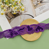 Découpe laser de matériaux en velours Little Heart, dentelle à double couche en maille, pour lingerie, soutien-gorge, robes de mariée.