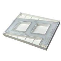 Afficheur numérique HOUKEM-80011-BW blanc 8 pouces à 7 segments LED, 200 mm, luminosité 250 mcd, garantie 2 ans pour les magasins de détail