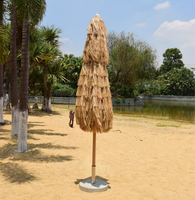Parasol pliant en aluminium de haute qualité, étanche, avec base en marbre, idéal pour l'extérieur, les hôtels, les parcs, les zones de restauration et les plages - Direct Usine