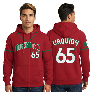 Sudadera Deportiva Personalizada con Estampado Puff para Equipos, Sudadera con Capucha Sólida de Invierno, Nombre y Número Personalizados, Sudadera Deportiva con Estampado Completo - Product Image 1