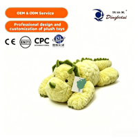 En gros, animaux en peluche géants dinosaures pour enfants, en coton PP lesté, doublure en maille, coussins doux, jouets apaisants mignons pour bébés, anniversaire