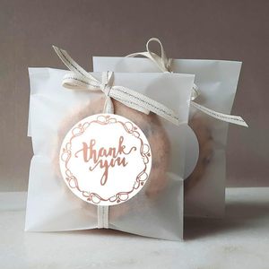Autocollants de remerciement, étiquettes rondes en papier pour cadeaux, décorations, cadeaux de fête de Thanksgiving - Product Image 3
