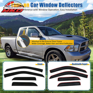 ชุดบังแดดหน้าต่างอะคริลิค 4 ชิ้น สำหรับรถ Dodge Ram 1500 Quad Cab Extended Pickup ปี 09-23 - Product Image 3