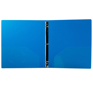 Meilleures ventes : Classeur à 3 anneaux format A4, en plastique PP transparent givré, avec 2 pochettes intérieures - Product Image 4