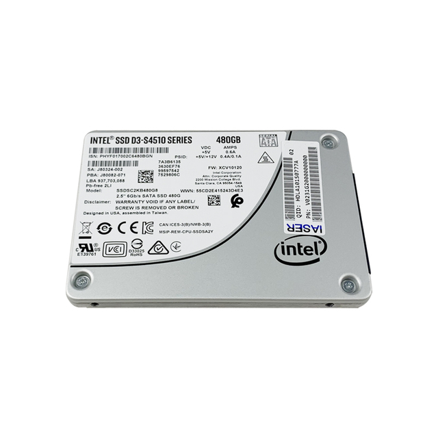 Original D3 S4510 480GB SATA 6Gb/s 2.5-Inch Enterprise SSD SSDSC2KB480G8