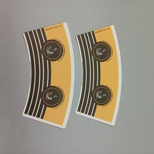 Matière première en papier couché PE imprimé sur mesure pour la fabrication de gobelets jetables pour café et boissons froides - Product Image 4