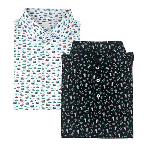 Logotipo bordado personalizado Diseño de secado rápido Camisas Polo Masculinas 88 Poliéster 12 Spandex Golf Polo Shirt - Product Image 1