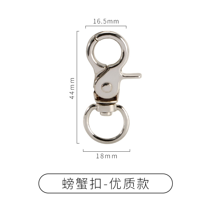 Boucle crabe (qualité premium) argent