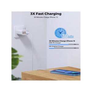 Cable de carga duradero portátil Cargador esencial compatible con múltiples dispositivos + Dispositivo de cable de datos-Seguro imprescindible para conveniente - Product Image 3