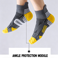 Chaussettes de sport personnalisées en gros avec logo – Chaussettes respirantes et absorbantes en nylon/coton pour activités quotidiennes estivales et cyclisme