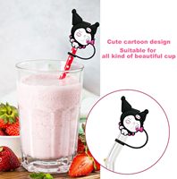 Nueva cubierta de dijes de paja personalizada de silicona para tumbers, venta al por mayor, HYB lindo conjunto de PVC, accesorio de paja Topper