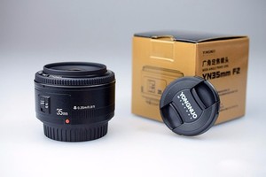35mm Yngnuo YN 35mm F2Nレンズワイドエンジェルプライムレンズ大型開口部固定オートフォーカスキヤノンレンズ用ニコンカメラ用 - Product Image 6
