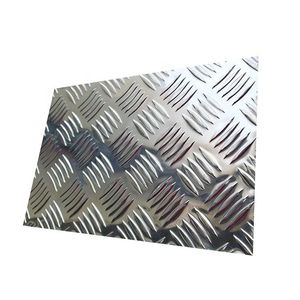 Tôle d'aluminium diamantée 6012 super résistante, antidérapante, chromée, à 3 ou 5 barres, avec bande de roulement souple et dure, anodisée et polie miroir - Product Image 1