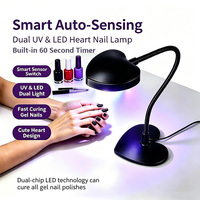 Lampe de séchage pour ongles en gel à poser sur comptoir, avec capteur de mouvement intégré, perles LED longue durée, séchage uniforme pour le nail art