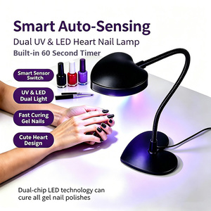 <span class=keywords><strong>Lampe</strong></span> de séchage pour ongles en gel à poser sur comptoir, avec capteur de mouvement intégré, perles LED longue durée, séchage uniforme pour le nail art - Product Image 1
